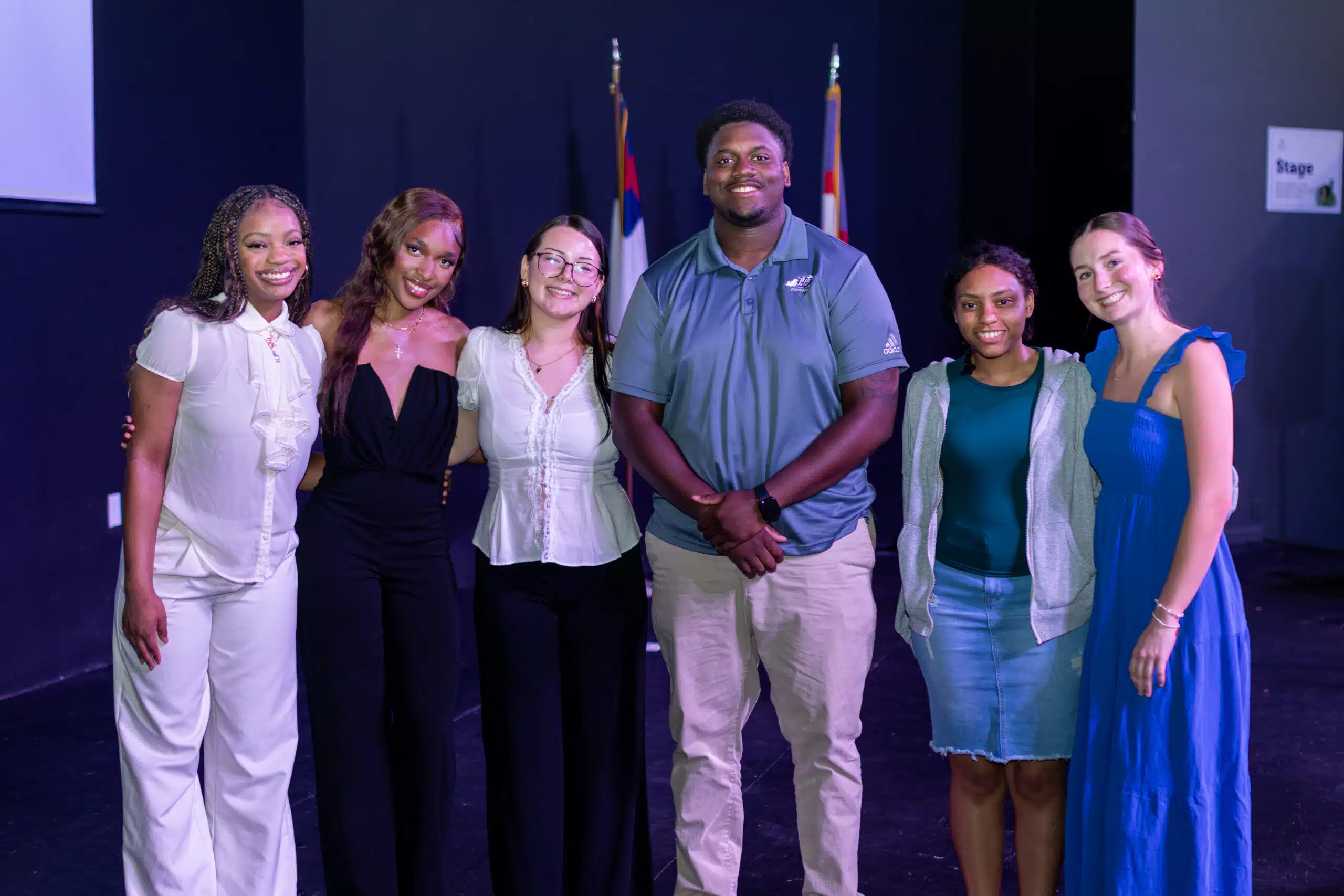 New 2026 SGA senators posing at the Student Involvement Awards.