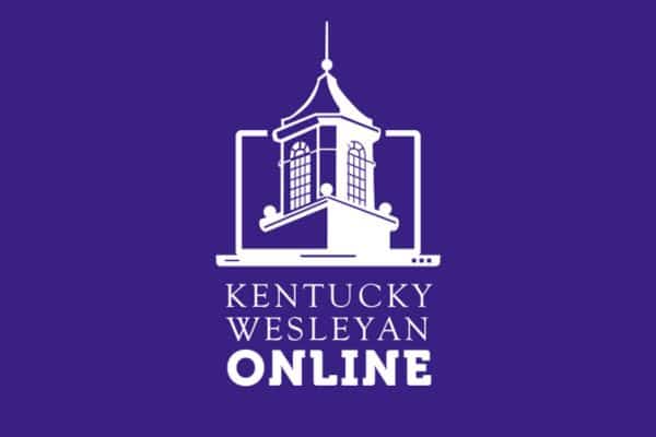 Kentucky Wesleyan Online White logo on purple background