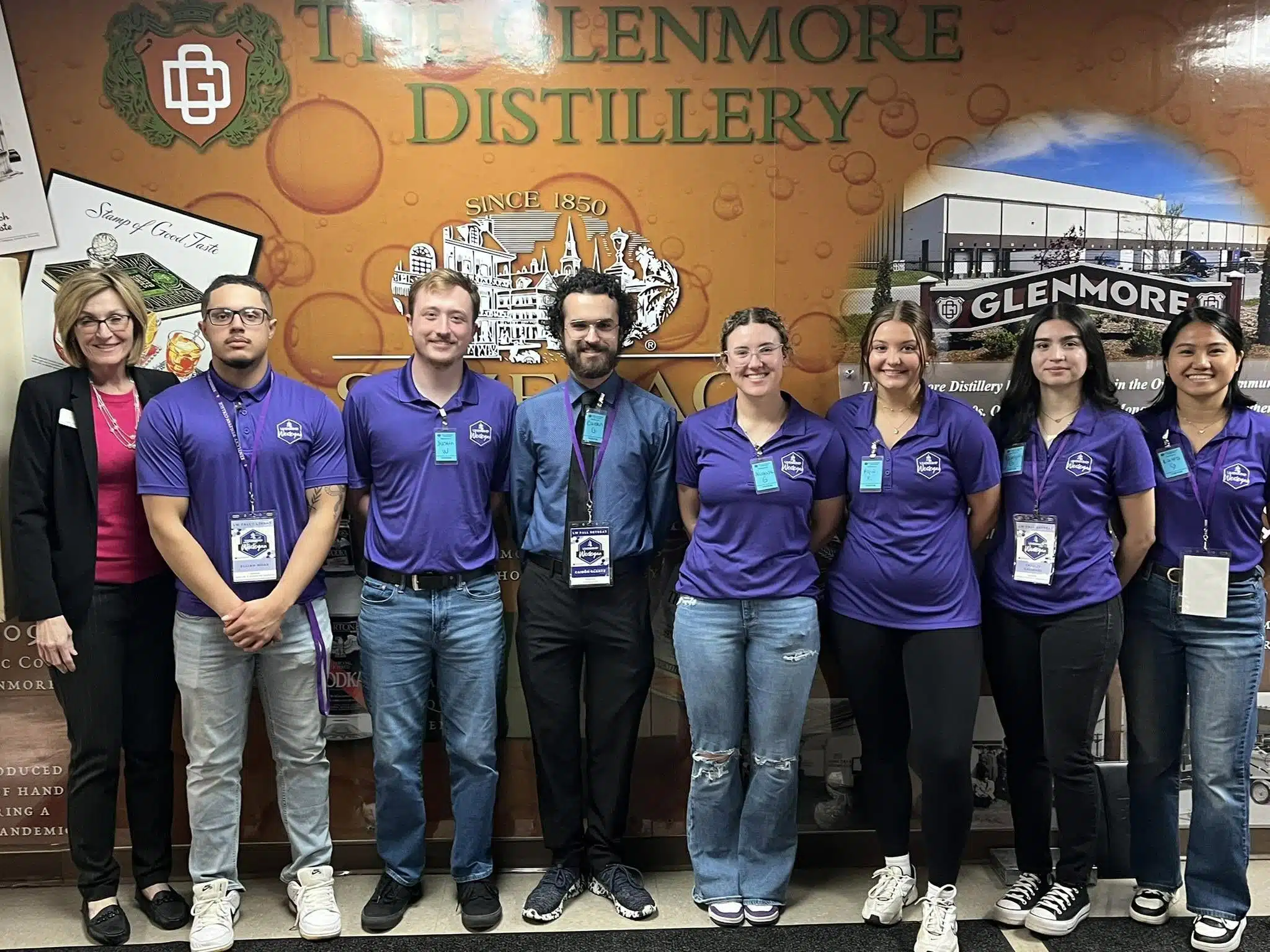 Leadership Wesleyan students visit Glenmore Distillery