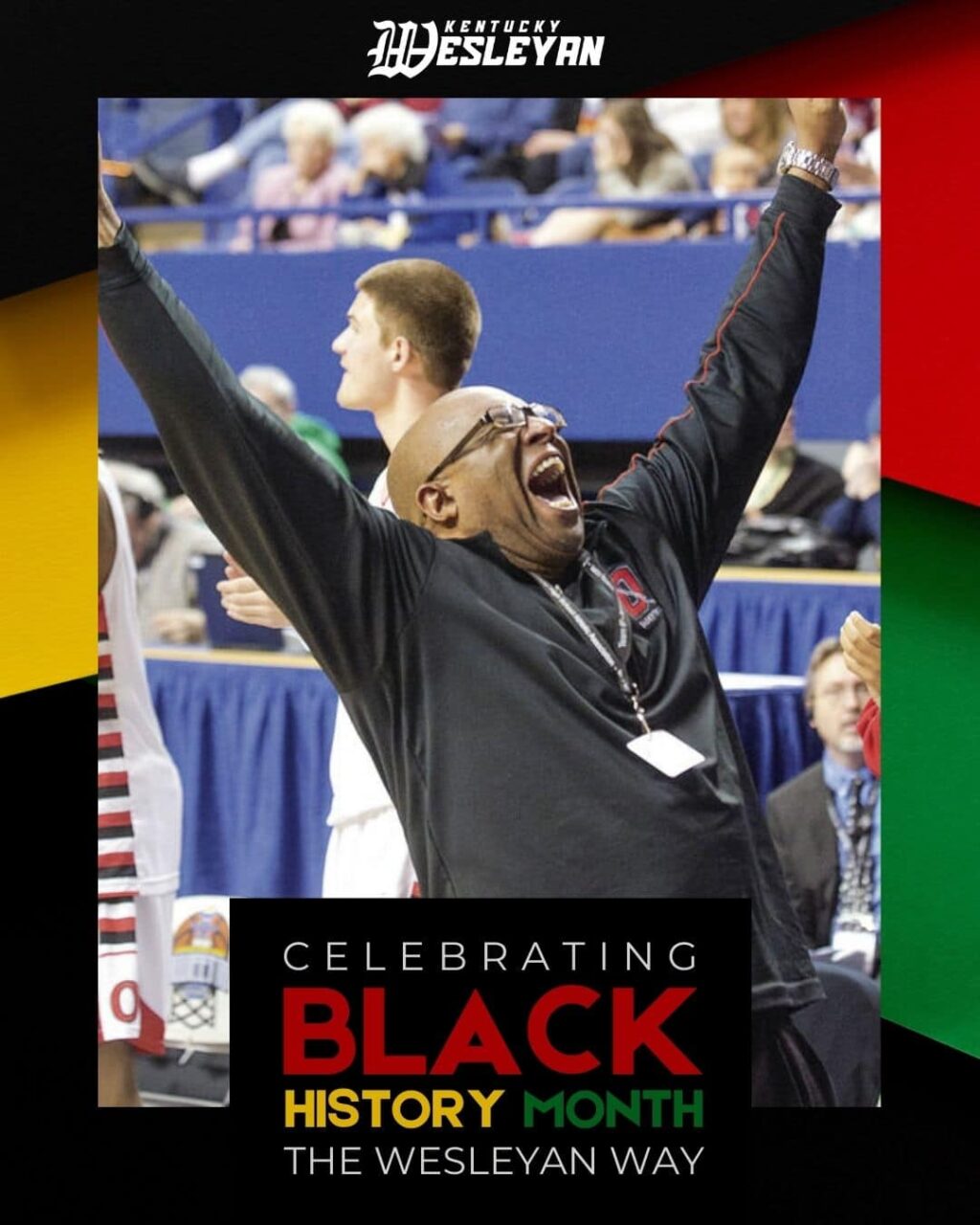 Celebrating Black History Month at KWC with a photo of Rod Drake